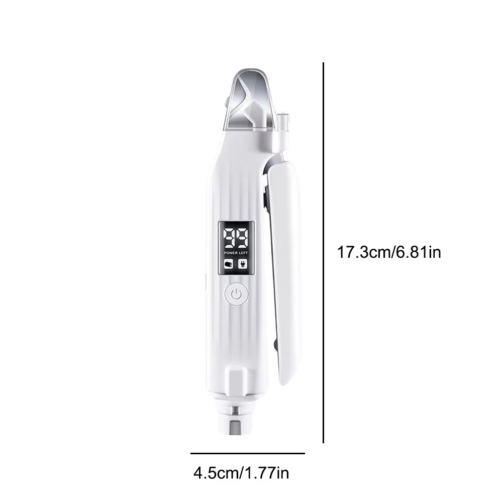 2-in-1 Electric Pet Nail Trimmer – LED Grinder for Dogs & Cats