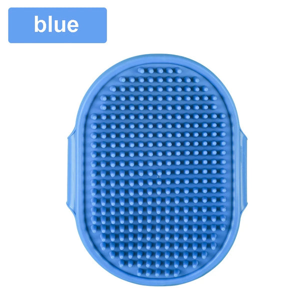 Soft Rubber Dog Cat Brush Silicone Pet Bath Cat Hair Remover Comb Massage Brush Pet Supplies Dog Grooming Wash Cleaning Supplies