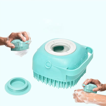 Pet Dog Silicone Bath Brush Cleaning Care Baby Bath Massage Brush Dog Brush Shampoo Massager Bath Brush Pet Supplies