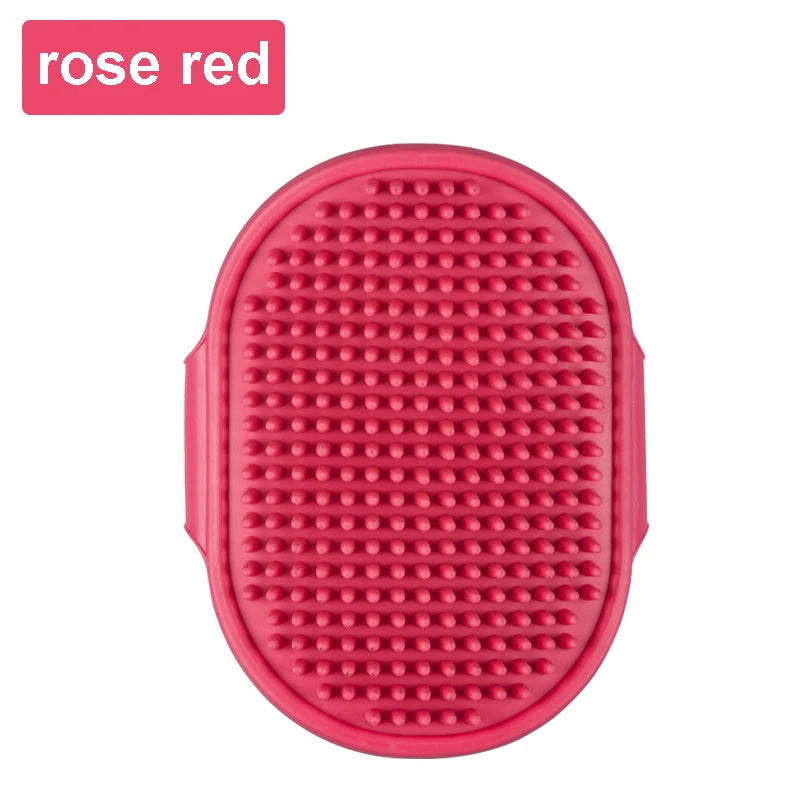 Soft Rubber Dog Cat Brush Silicone Pet Bath Cat Hair Remover Comb Massage Brush Pet Supplies Dog Grooming Wash Cleaning Supplies