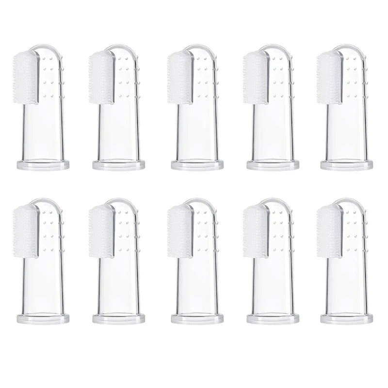 Soft Silicone Pet Finger Dog Toothbrush Teddy Dog Brush Bad Breath Tartar Teeth Tool Cat Cleaning Dogs Supplies Accessories