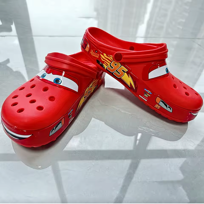 Disney Cars Lightning McQueen Red Slide-on Shoes Slides
