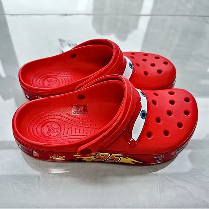 Disney Cars Lightning McQueen Red Slide-on Shoes Slides