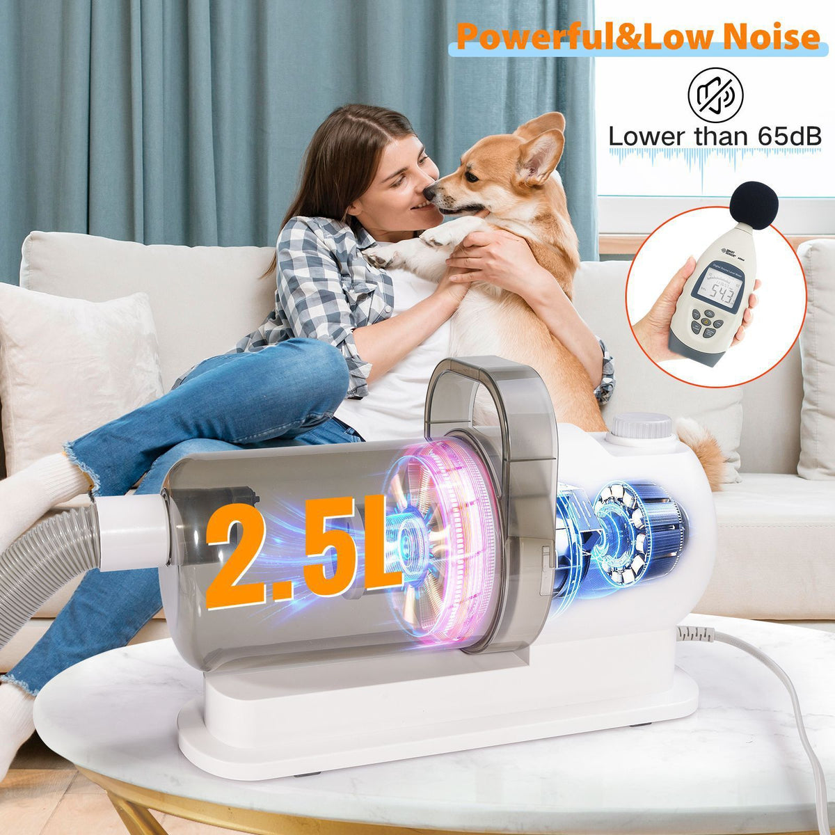 Pet Grooming Vacuum Kit for Dogs & Cats | Grooming Tools