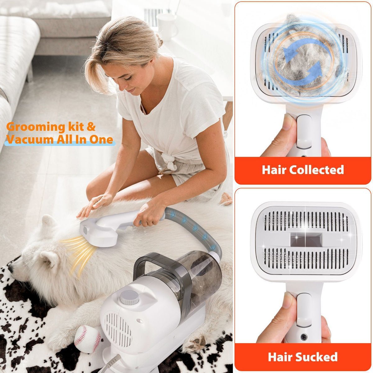 Pet Grooming Vacuum Kit for Dogs & Cats | Grooming Tools