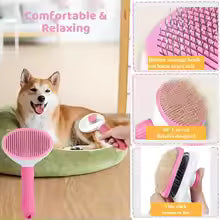 6PCS Pet Grooming Kit – Brush, Comb, Nail Clipper & Bath Tools
