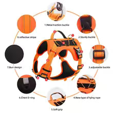 Reflective Dog Harness – Adjustable, No-Pull & Comfortable