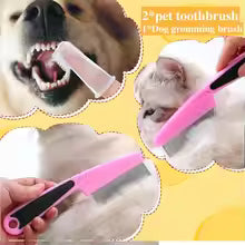 6PCS Pet Grooming Kit – Brush, Comb, Nail Clipper & Bath Tools