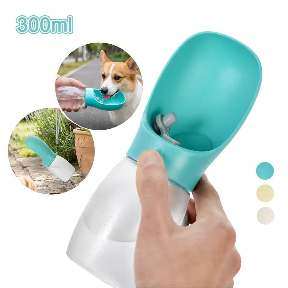 Portable Pet Water Bottle – 300ML Leak-Proof Cup