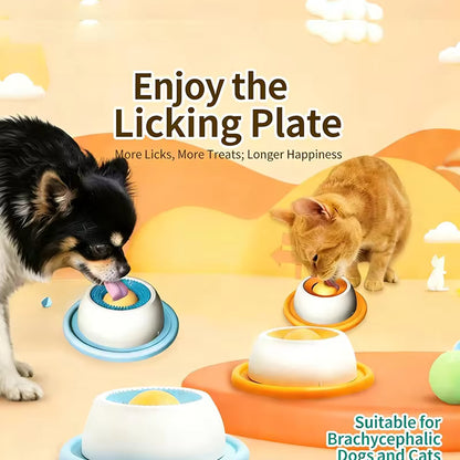 Slow Feeder Lick Mat – Puzzle Toy for Dogs & Cats