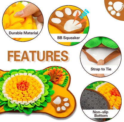 Dog Feeding Snuffle Mat – Interactive & Slow Feeder