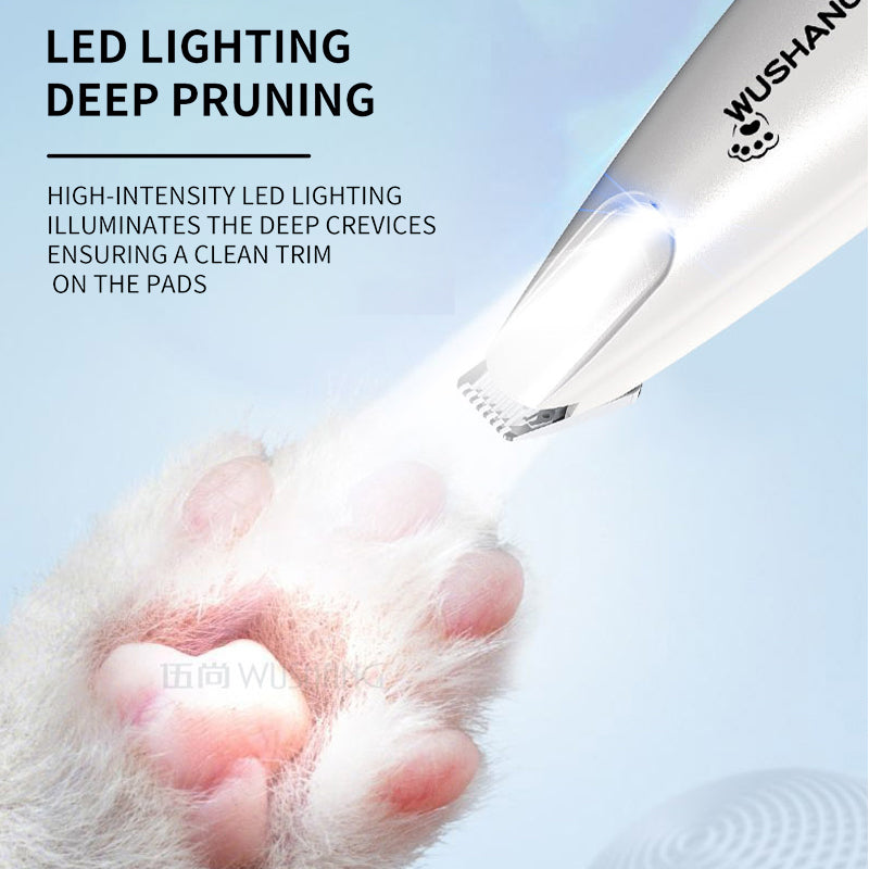 Dog & Cat Trimmer – LED Waterproof Grooming Tool