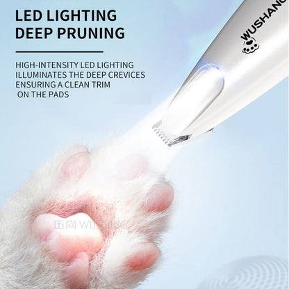 Dog & Cat Trimmer – LED Waterproof Grooming Tool
