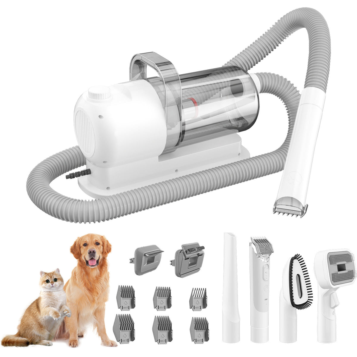 Pet Grooming Vacuum Kit for Dogs & Cats | Grooming Tools